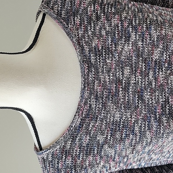 Madewell Multicolored Black Pink Knit Sweater Top- Women size Large - Picture 4 of 9